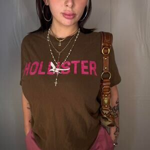 Y2k brown and pink hollister